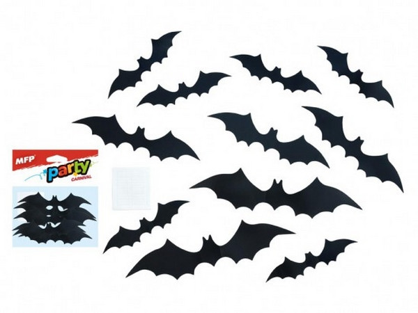 Naklejki na ścianę nietoperze zestaw 12szt. 1042215 MFP